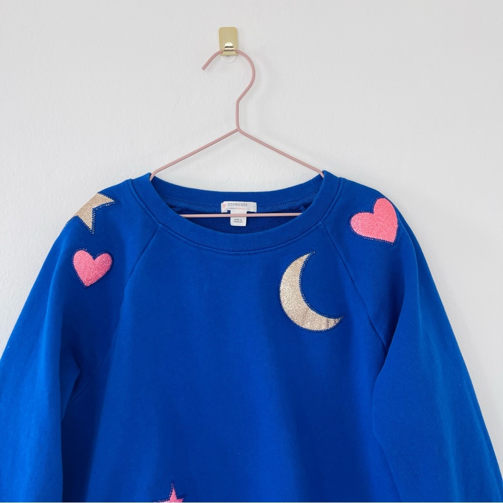 Crewcuts Glitter Hearts and Stars Pullover - Picture 3 of 4